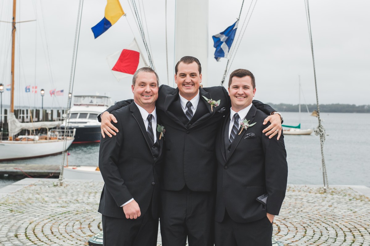 Mike and Keri's Nautical Fall Wedding at the Herreshoff Museum