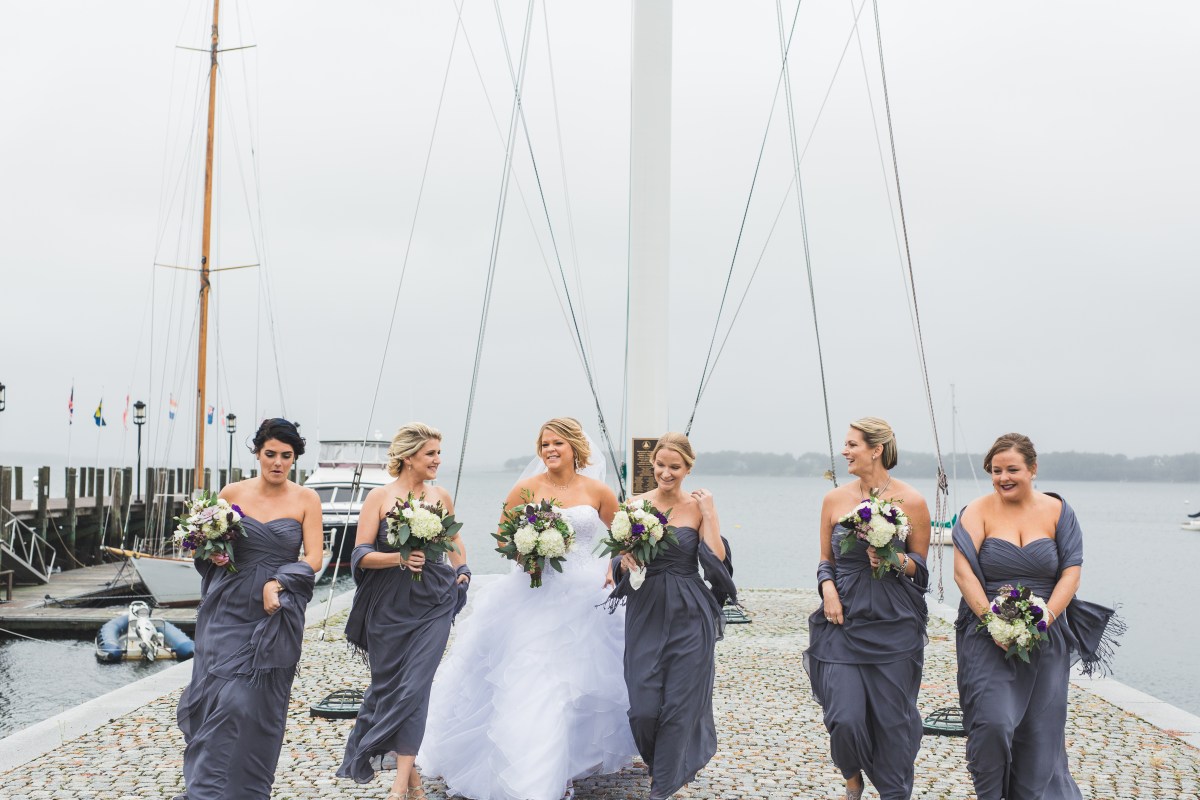 Mike and Keri's Nautical Fall Wedding at the Herreshoff Museum