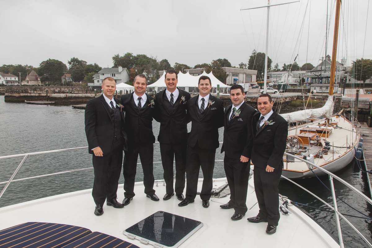 Mike and Keri's Nautical Fall Wedding at the Herreshoff Museum