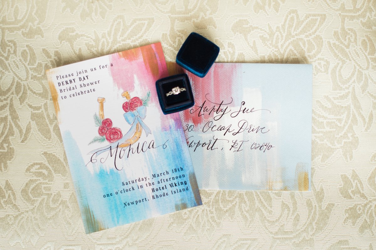 Kentucky Derby Big Hat Themed Bridal Shower Shoot on The Newport Bride