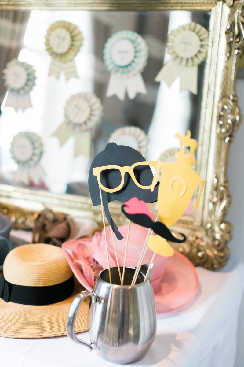 Kentucky Derby Big Hat Themed Bridal Shower Shoot on The Newport Bride