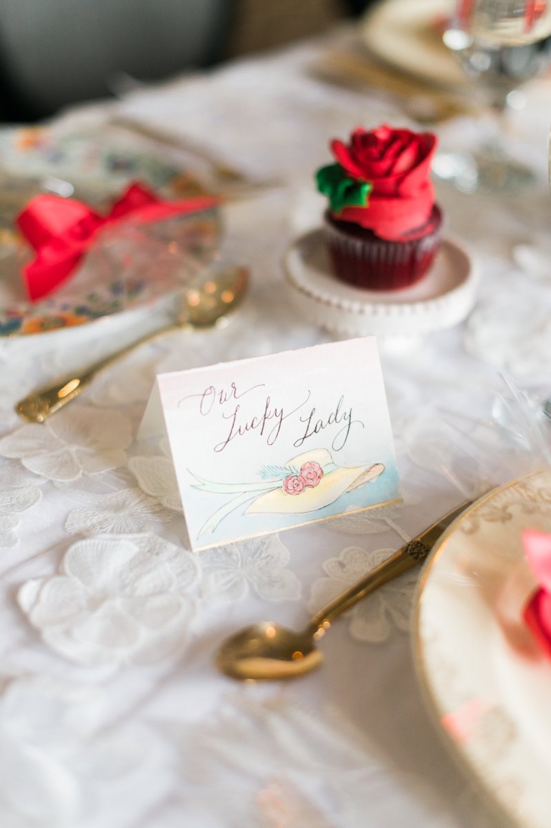 Kentucky Derby Big Hat Themed Bridal Shower Shoot on The Newport Bride