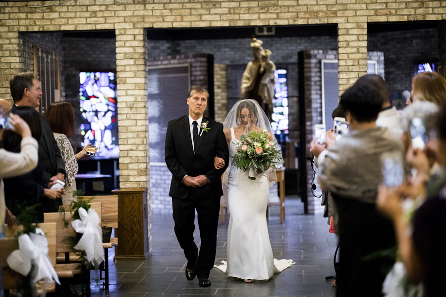 Modern Wedding in an Airplane Hanger on The Newport Bride