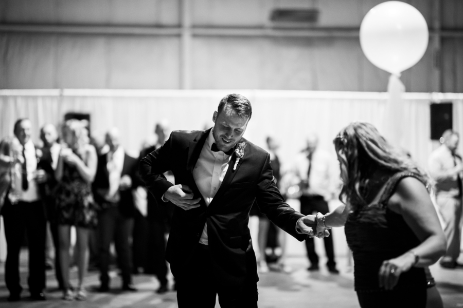 Modern Wedding in an Airplane Hanger on The Newport Bride