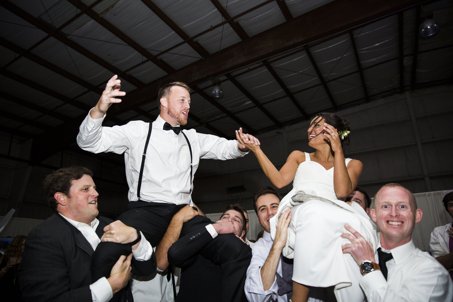 Modern Wedding in an Airplane Hanger on The Newport BrideModern Wedding in an Airplane Hanger on The Newport Bride