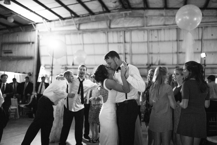 Modern Wedding in an Airplane Hanger on The Newport Bride