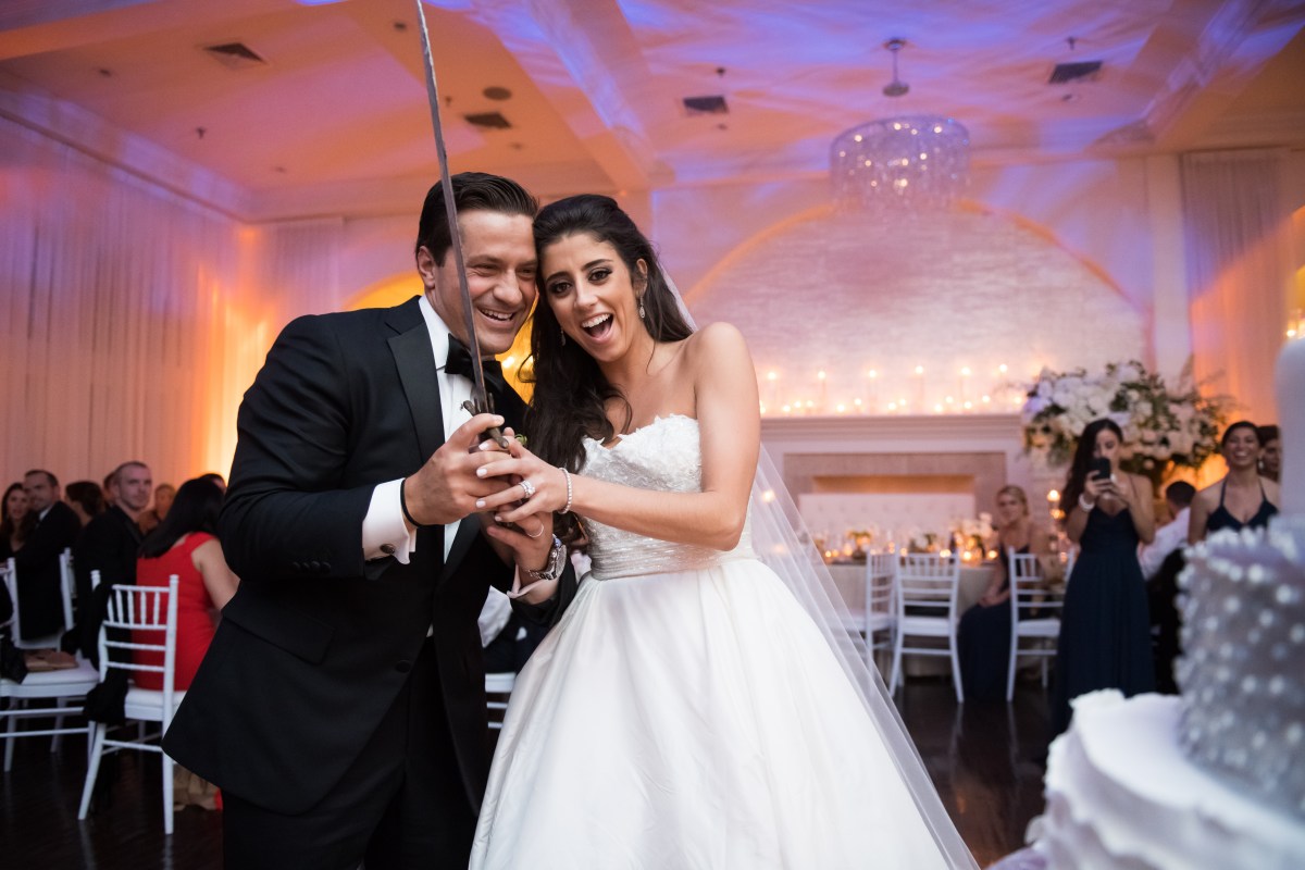 Elegant Metallic Winter Belle Mer Wedding at The Newport Bride