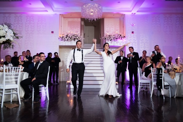 Elegant Metallic Winter Belle Mer Wedding at The Newport Bride