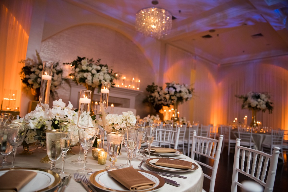 Elegant Metallic Winter Belle Mer Wedding at The Newport Bride