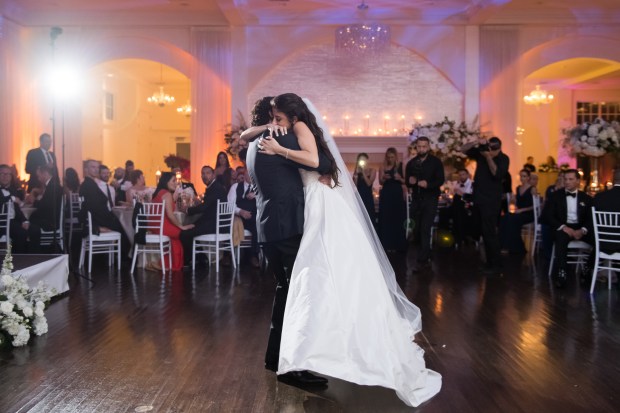 Elegant Metallic Winter Belle Mer Wedding at The Newport Bride