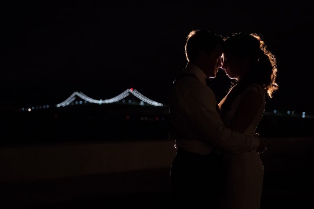 Elegant Metallic Winter Belle Mer Wedding at The Newport Bride