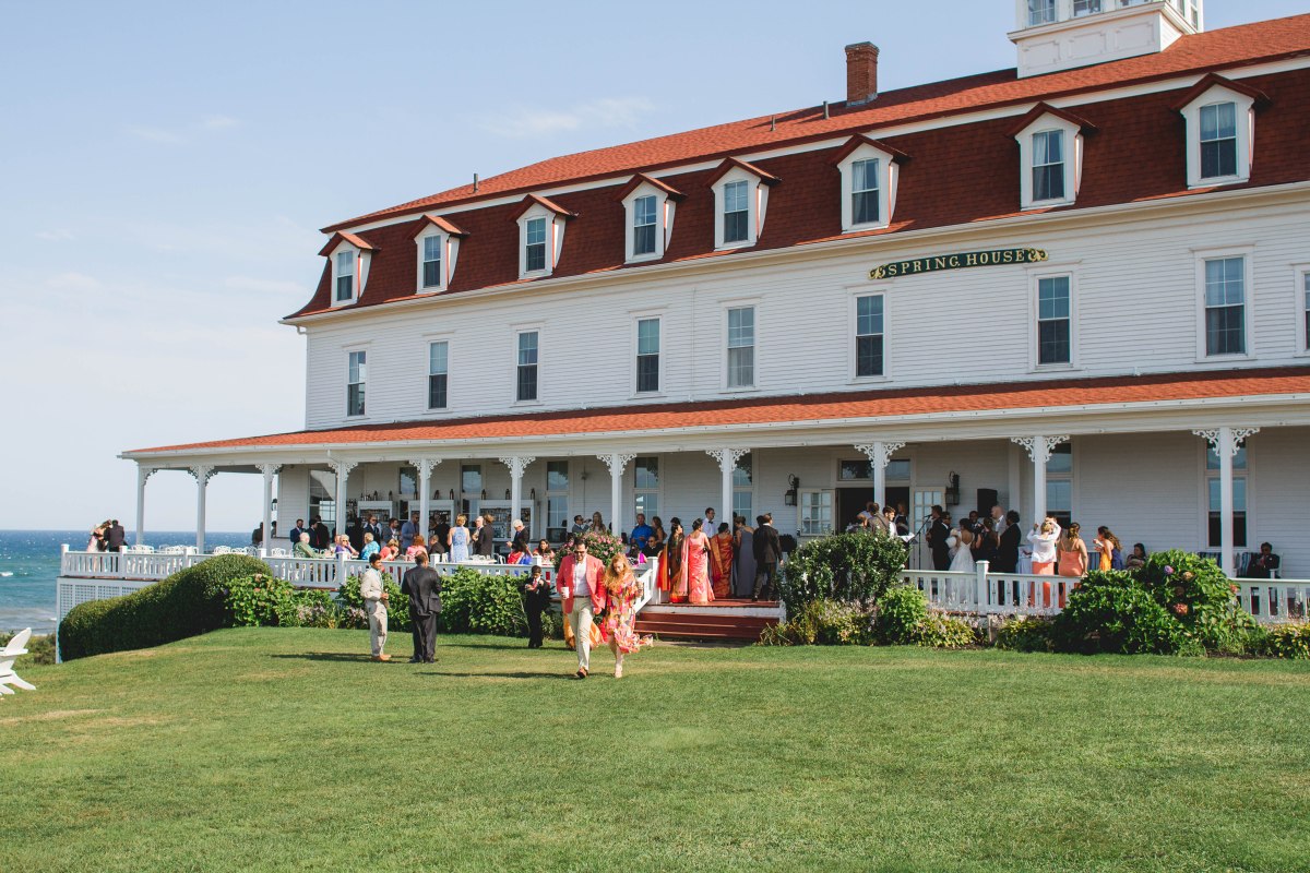 Turquoise and Peach Indian Wedding at the Spring House