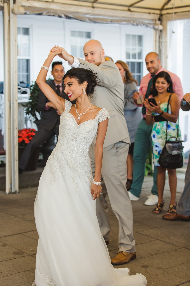 Turquoise and Peach Indian Wedding at the Spring House