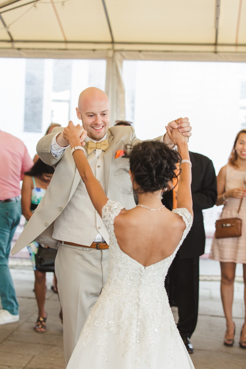 Turquoise and Peach Indian Wedding at the Spring House