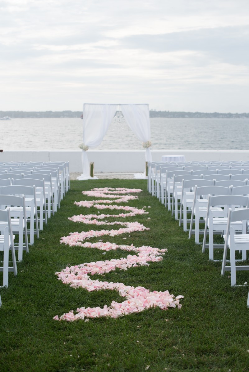 Kristin and Derek's Elegant Glittering Gold and Crisp White Belle Mer Wedding on The Newport Bride a Rhode Island Wedding Blog