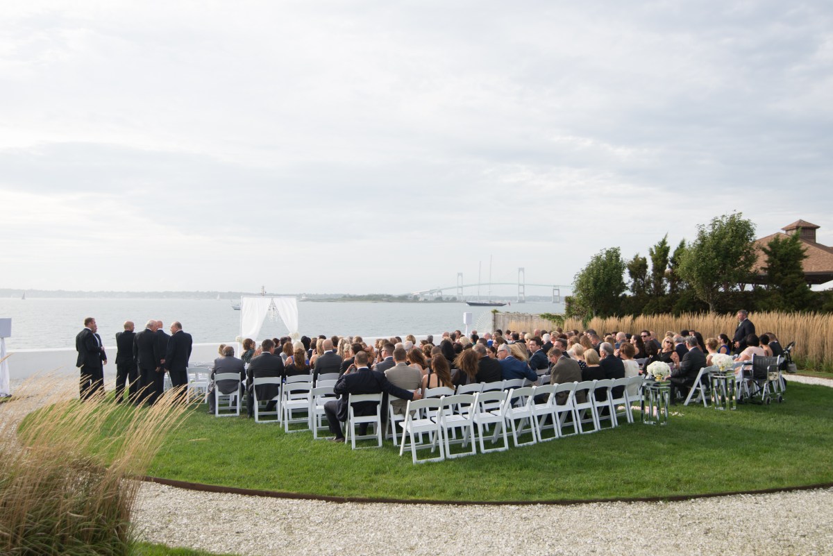 Kristin and Derek's Elegant Glittering Gold and Crisp White Belle Mer Wedding on The Newport Bride a Rhode Island Wedding Blog