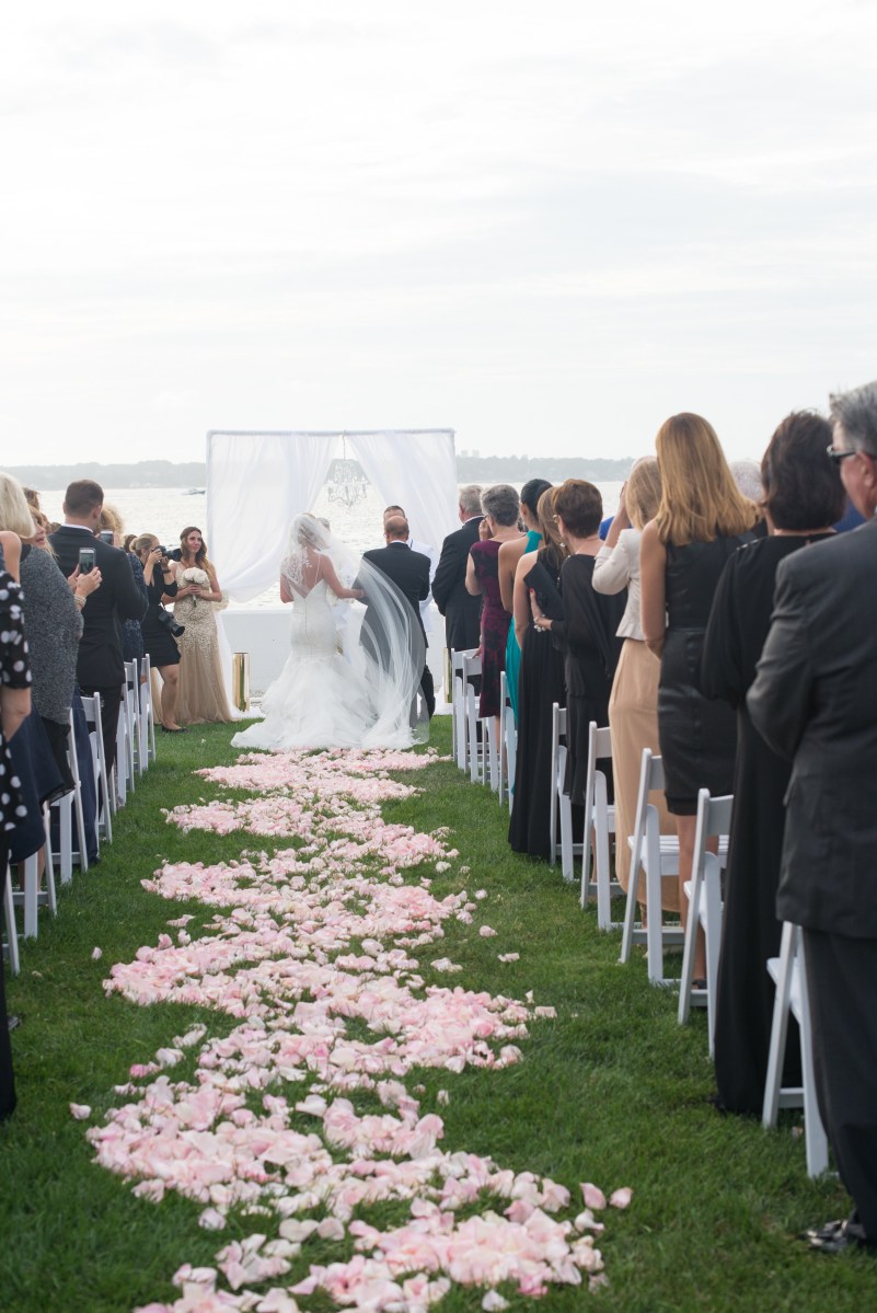 Kristin and Derek's Elegant Glittering Gold and Crisp White Belle Mer Wedding on The Newport Bride a Rhode Island Wedding Blog
