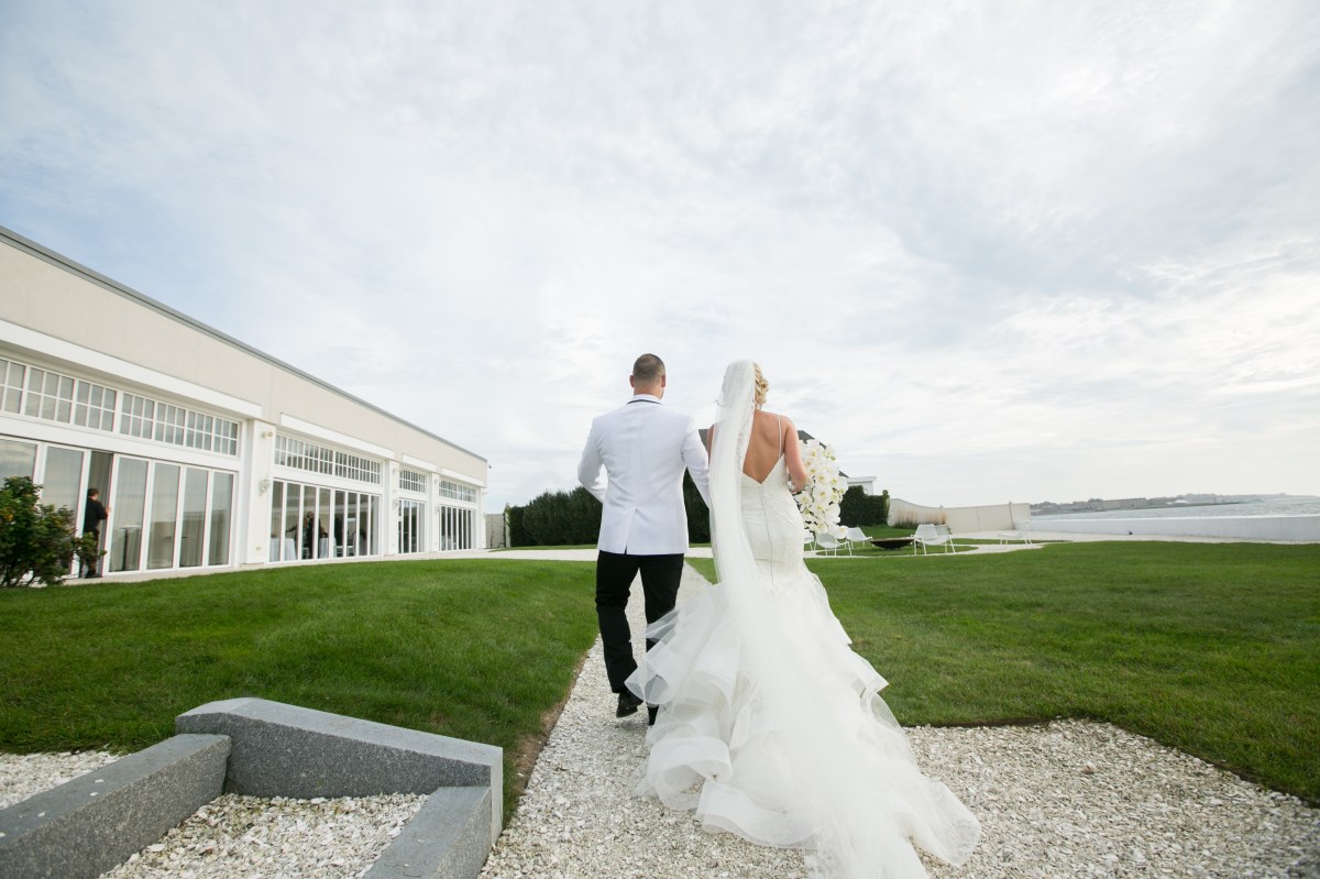 Kristin and Derek's Elegant Glittering Gold and Crisp White Belle Mer Wedding on The Newport Bride a Rhode Island Wedding Blog