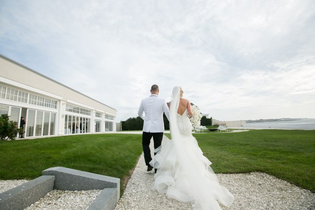 Kristin and Derek's Elegant Glittering Gold and Crisp White Belle Mer Wedding on The Newport Bride a Rhode Island Wedding Blog