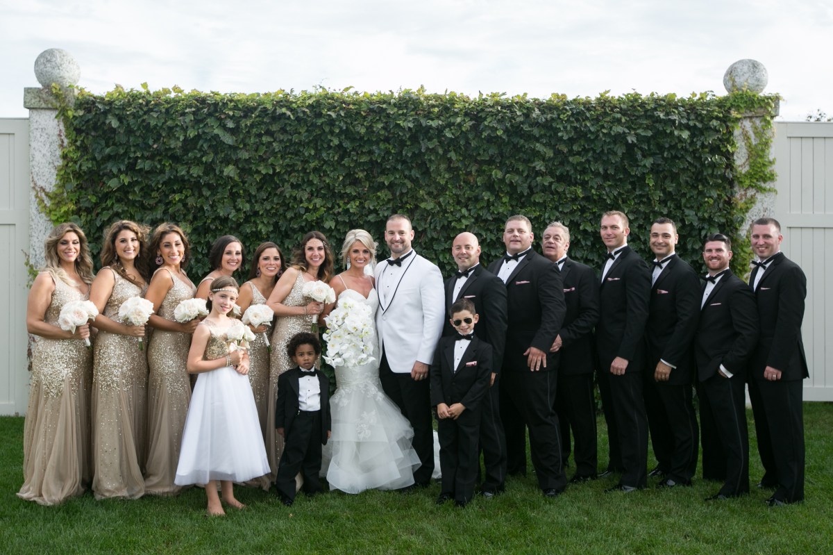 Kristin and Derek's Elegant Glittering Gold and Crisp White Belle Mer Wedding on The Newport Bride a Rhode Island Wedding Blog