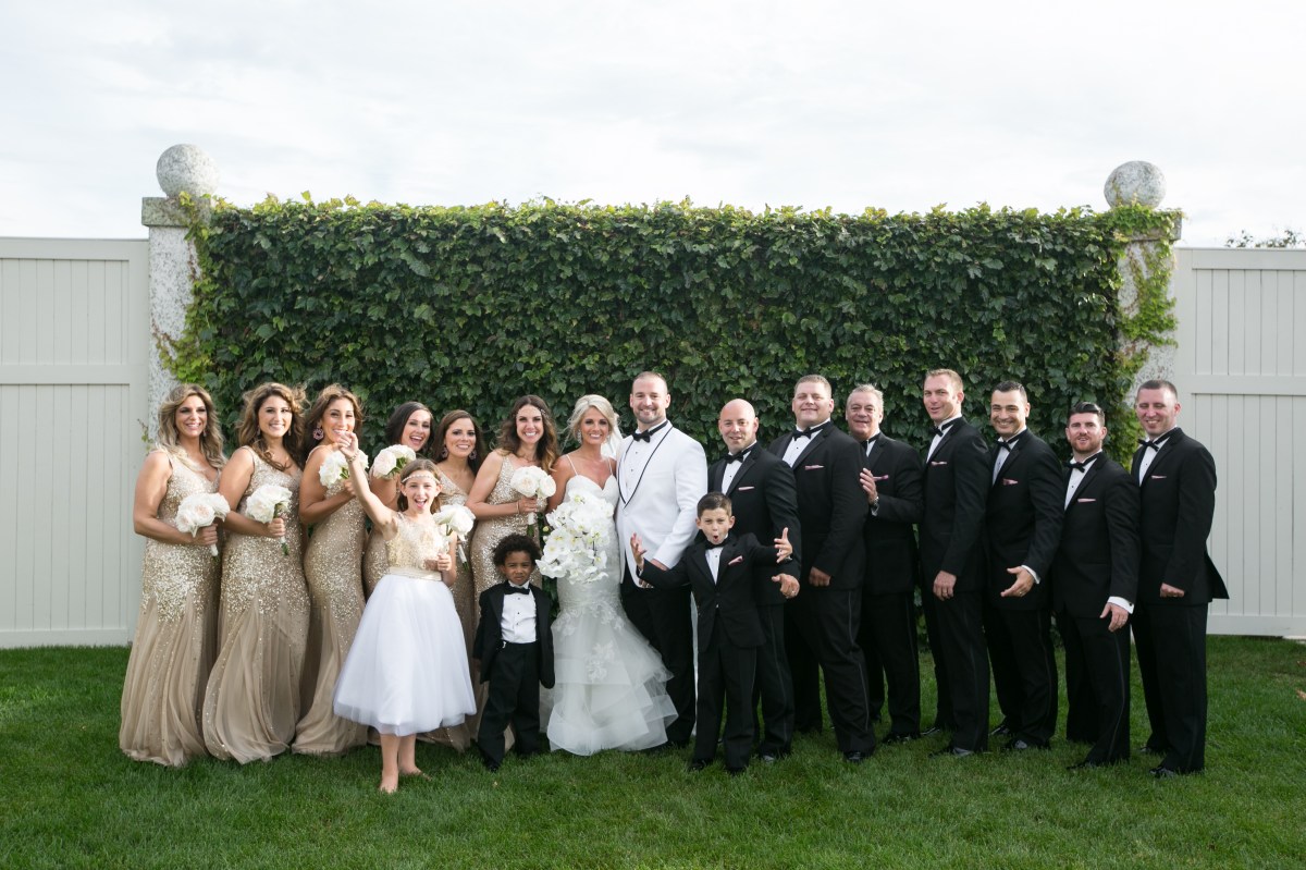 Kristin and Derek's Elegant Glittering Gold and Crisp White Belle Mer Wedding on The Newport Bride a Rhode Island Wedding Blog