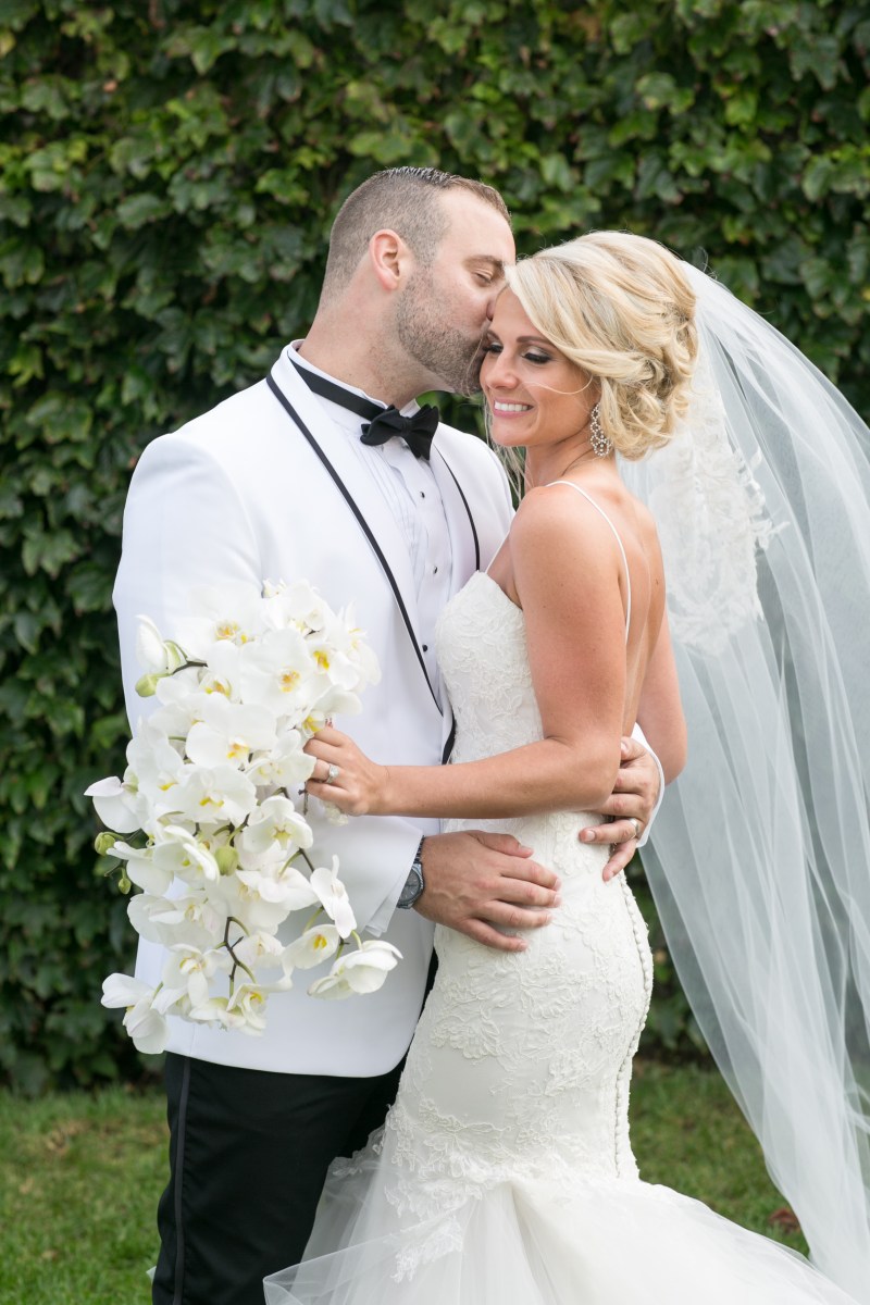 Kristin and Derek's Elegant Glittering Gold and Crisp White Belle Mer Wedding on The Newport Bride a Rhode Island Wedding Blog