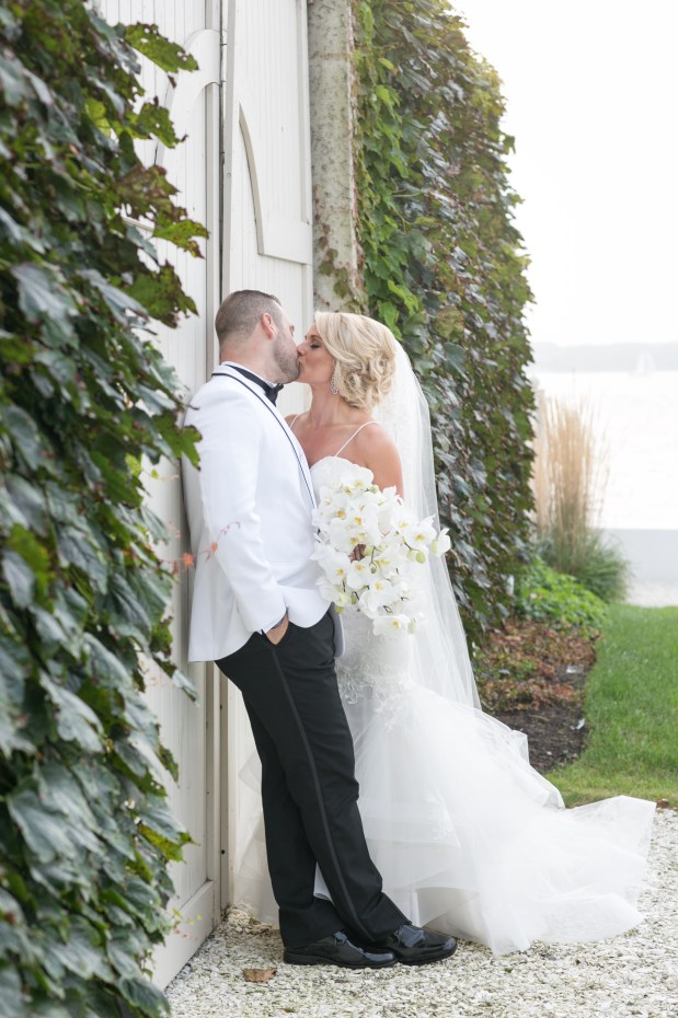 Kristin and Derek's Elegant Glittering Gold and Crisp White Belle Mer Wedding on The Newport Bride a Rhode Island Wedding Blog