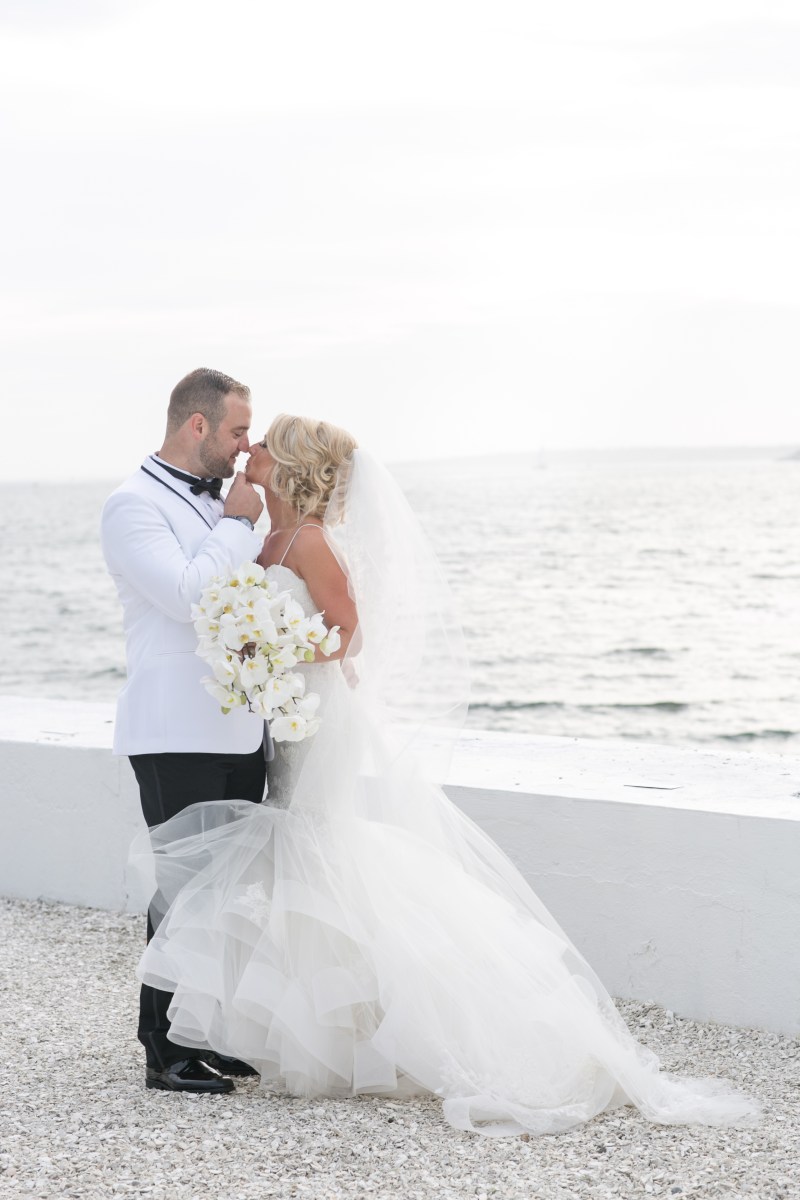 Kristin and Derek's Elegant Glittering Gold and Crisp White Belle Mer Wedding on The Newport Bride a Rhode Island Wedding Blog