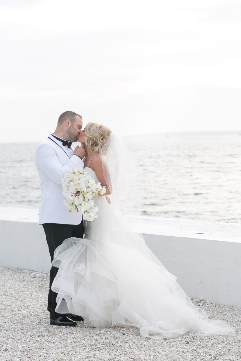 Kristin and Derek's Elegant Glittering Gold and Crisp White Belle Mer Wedding on The Newport Bride a Rhode Island Wedding Blog