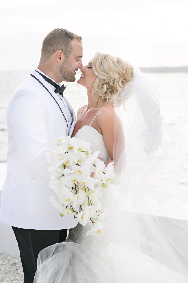 Kristin and Derek's Elegant Glittering Gold and Crisp White Belle Mer Wedding on The Newport Bride a Rhode Island Wedding Blog