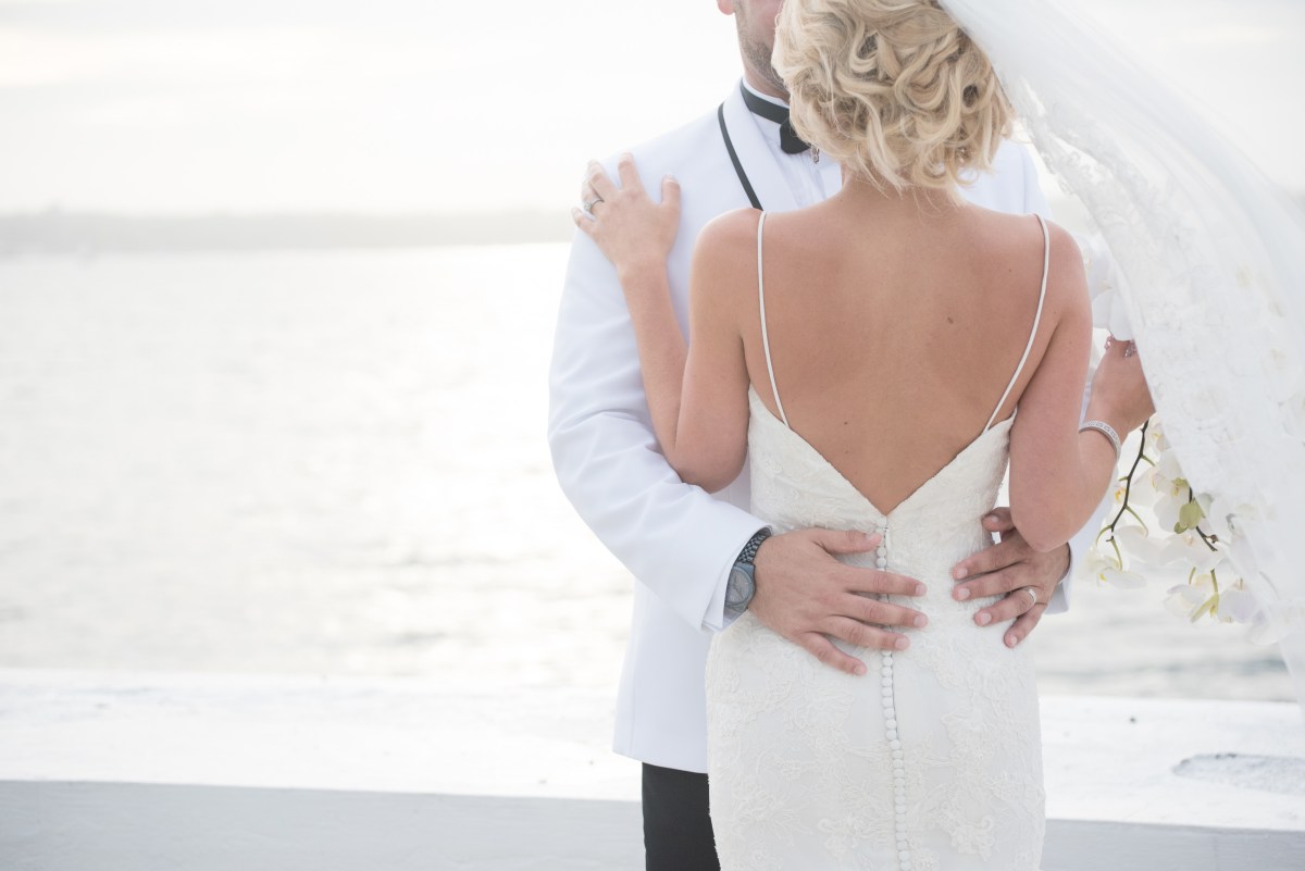 Kristin and Derek's Elegant Glittering Gold and Crisp White Belle Mer Wedding on The Newport Bride a Rhode Island Wedding Blog