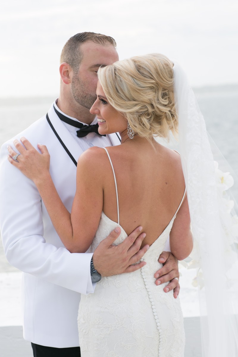 Kristin and Derek's Elegant Glittering Gold and Crisp White Belle Mer Wedding on The Newport Bride a Rhode Island Wedding Blog