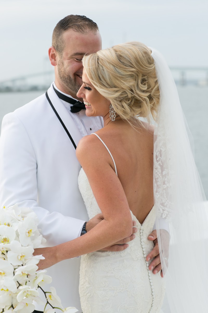 Kristin and Derek's Elegant Glittering Gold and Crisp White Belle Mer Wedding on The Newport Bride a Rhode Island Wedding Blog
