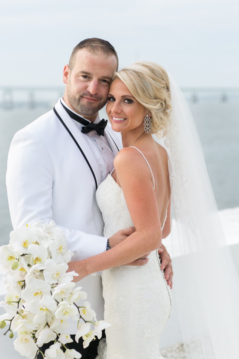 Kristin and Derek's Elegant Glittering Gold and Crisp White Belle Mer Wedding on The Newport Bride a Rhode Island Wedding Blog
