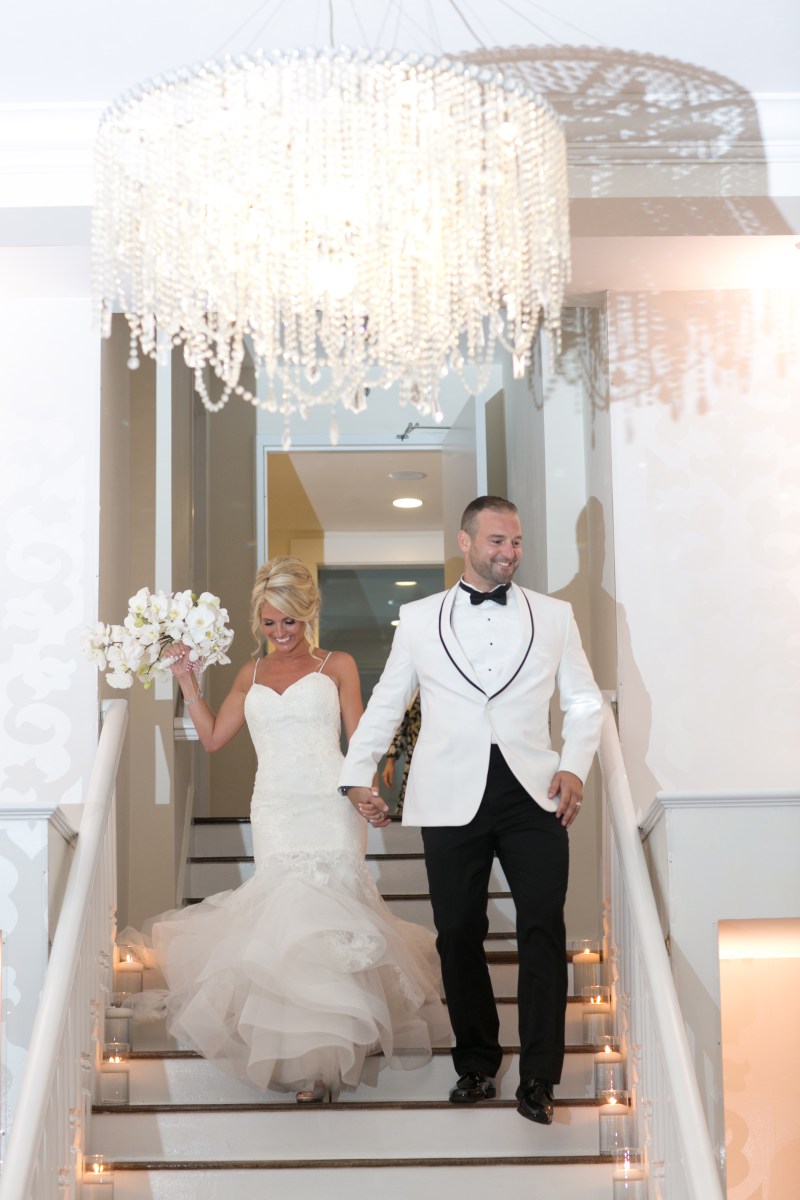 Kristin and Derek's Elegant Glittering Gold and Crisp White Belle Mer Wedding on The Newport Bride a Rhode Island Wedding Blog
