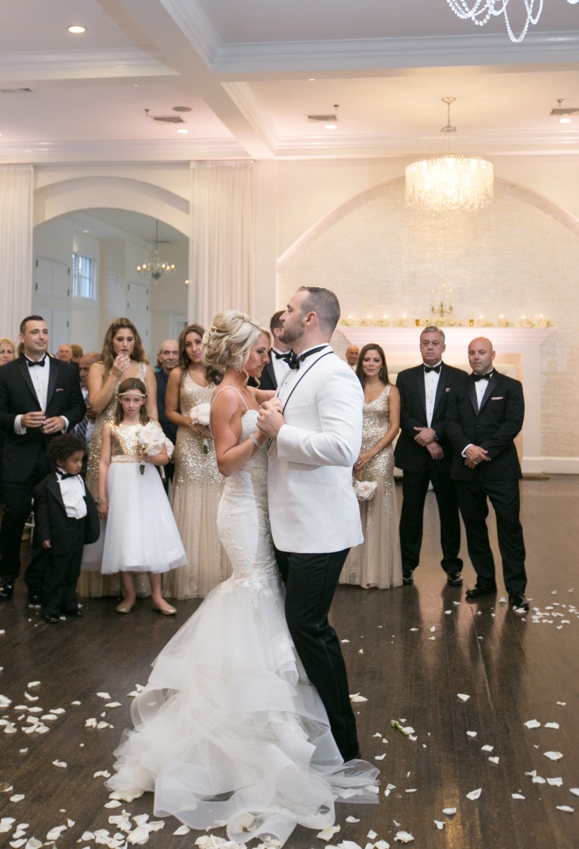 Kristin and Derek's Elegant Glittering Gold and Crisp White Belle Mer Wedding on The Newport Bride a Rhode Island Wedding Blog