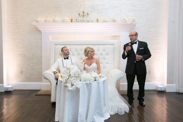 Kristin and Derek's Elegant Glittering Gold and Crisp White Belle Mer Wedding on The Newport Bride a Rhode Island Wedding Blog