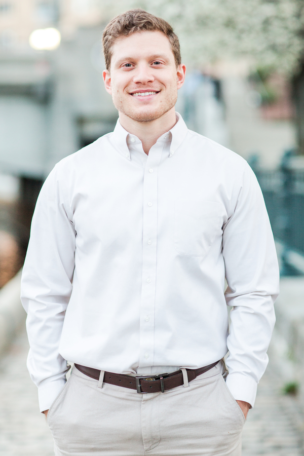Patriot's Cheerleader and her Engineer Husband's Providence Engagement Shoot on The Newport Bride