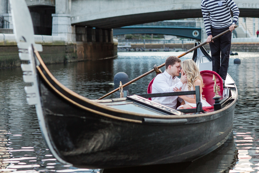 Patriot's Cheerleader and her Engineer Husband's Providence Engagement Shoot on The Newport Bride