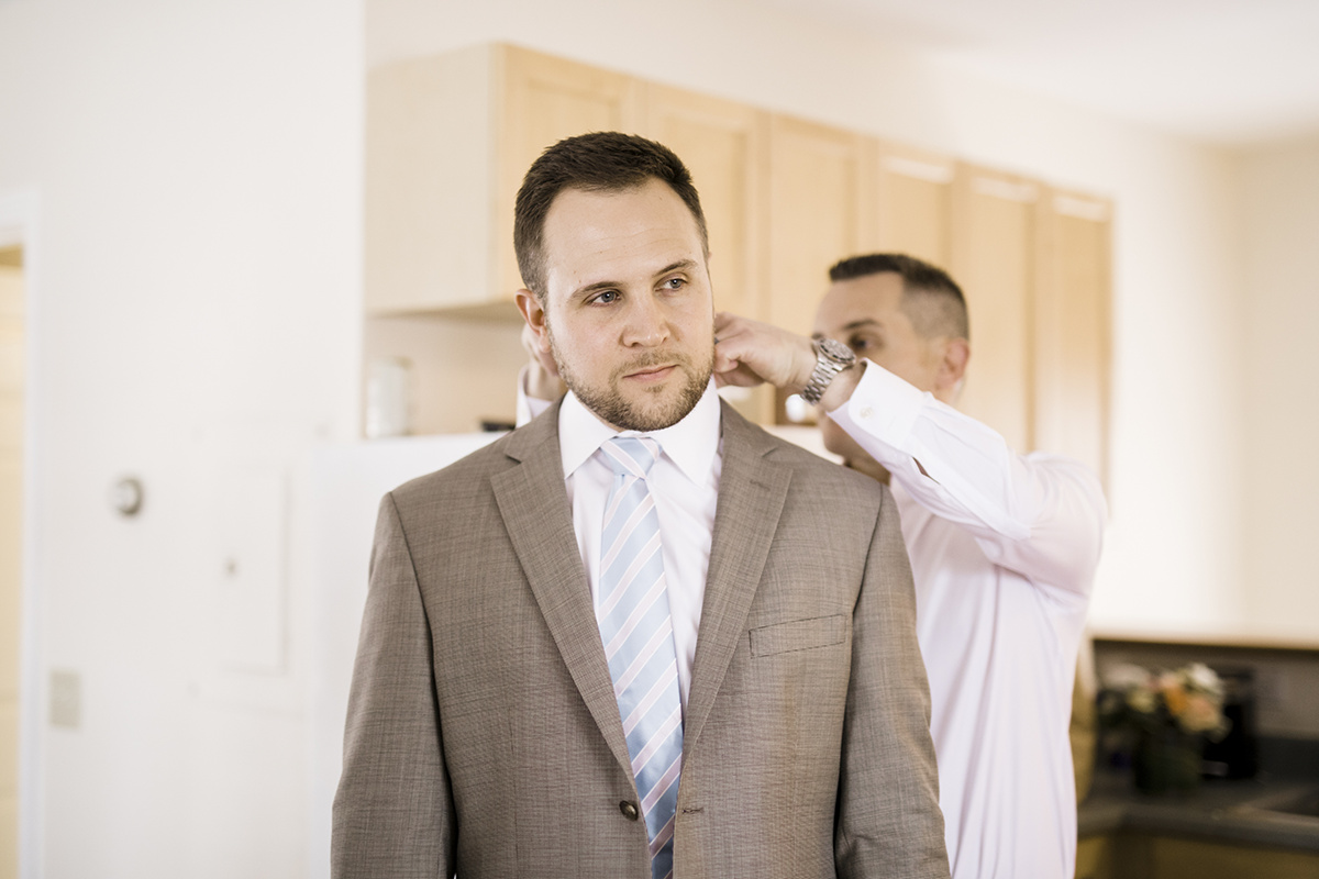 Summer Garden Wedding at a historic mansion in Bristol, RI on The Newport Bride