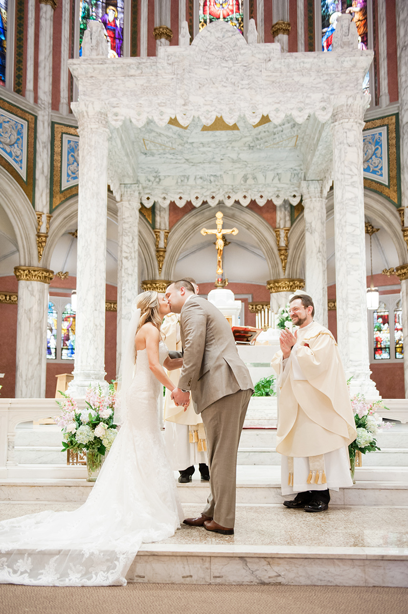 Summer Garden Wedding at a historic mansion in Bristol, RI on The Newport Bride