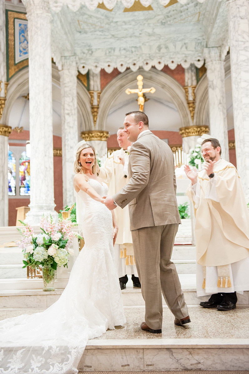 Summer Garden Wedding at a historic mansion in Bristol, RI on The Newport Bride