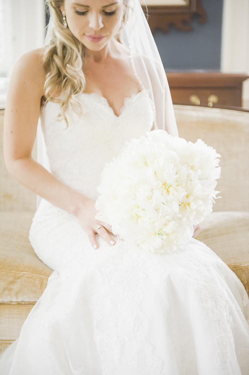 Summer Garden Wedding at a historic mansion in Bristol, RI on The Newport Bride