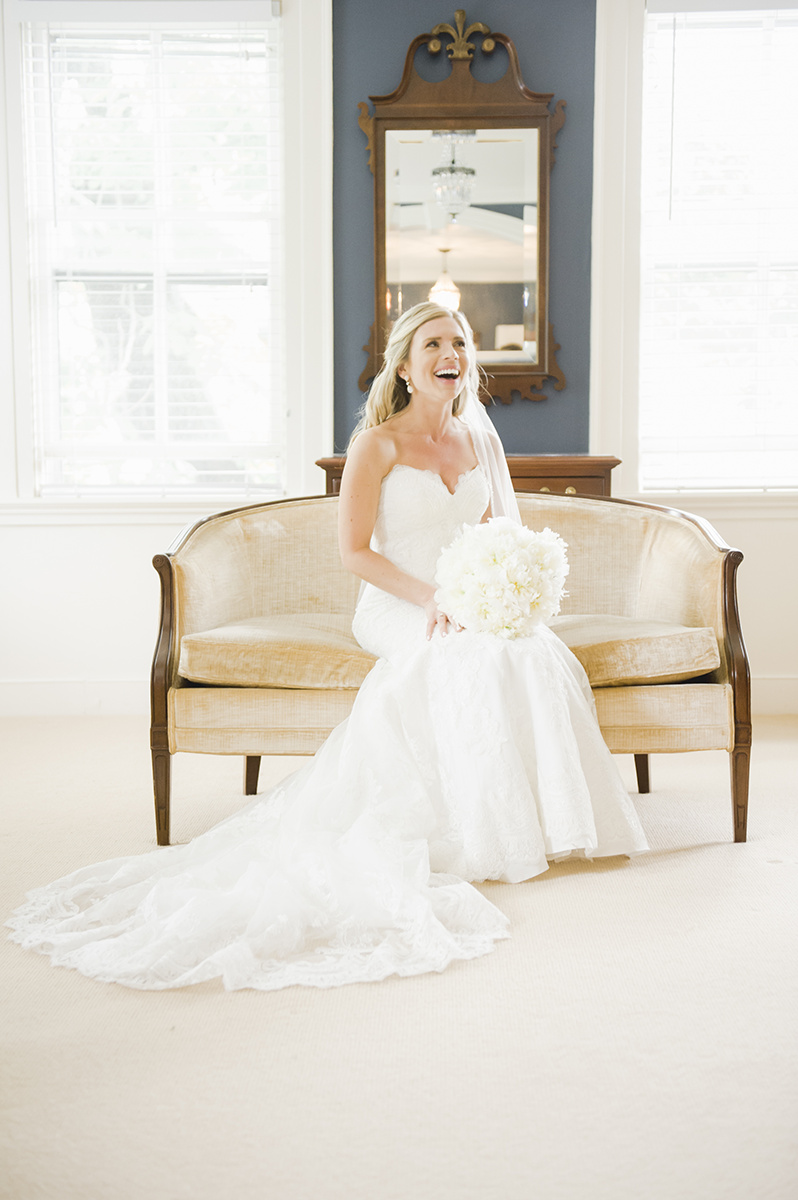 Summer Garden Wedding at a historic mansion in Bristol, RI on The Newport Bride