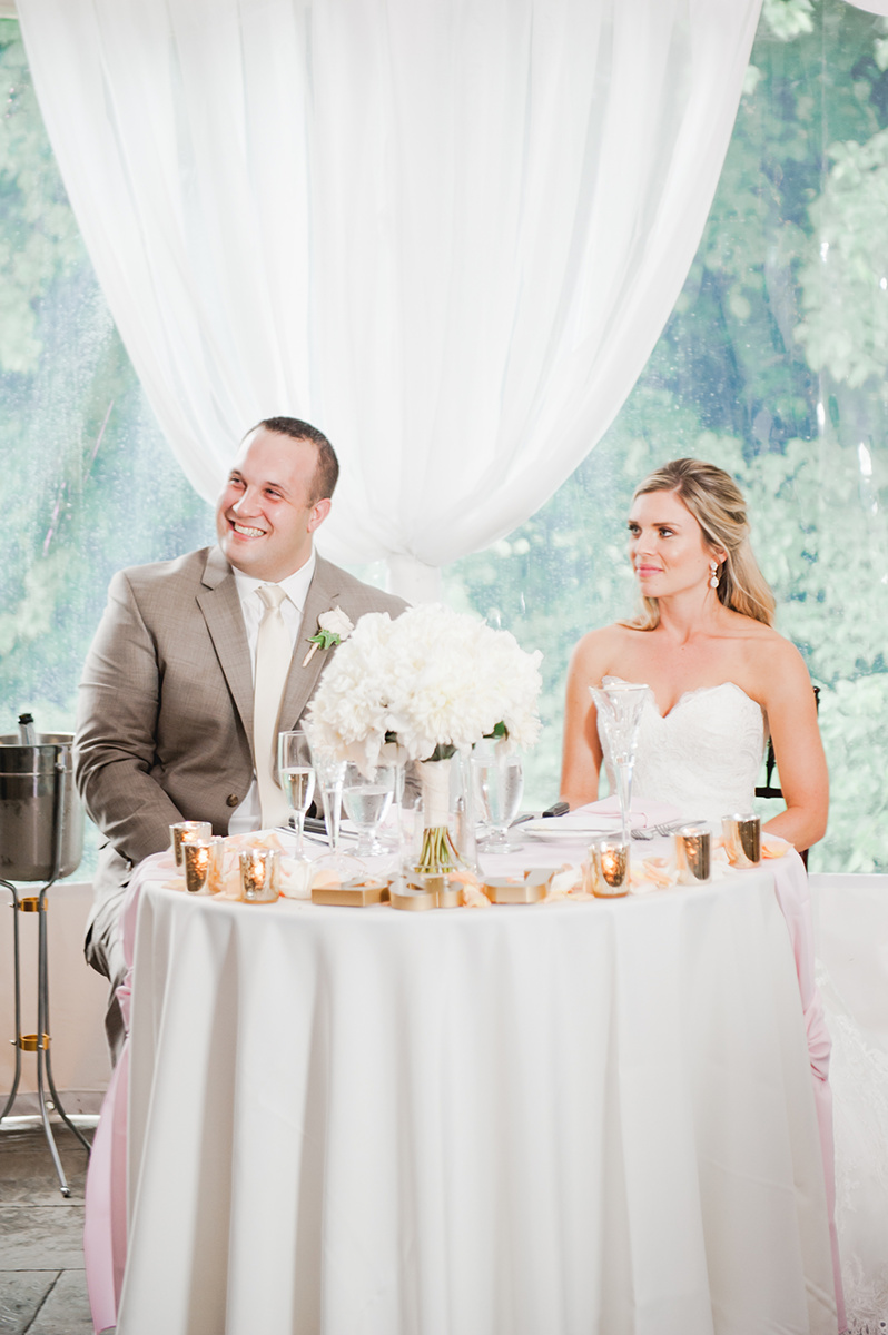 Summer Garden Wedding at a historic mansion in Bristol, RI on The Newport Bride