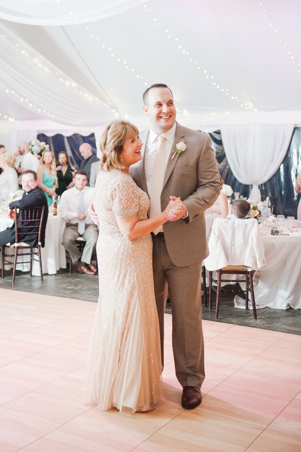 Summer Garden Wedding at a historic mansion in Bristol, RI on The Newport Bride