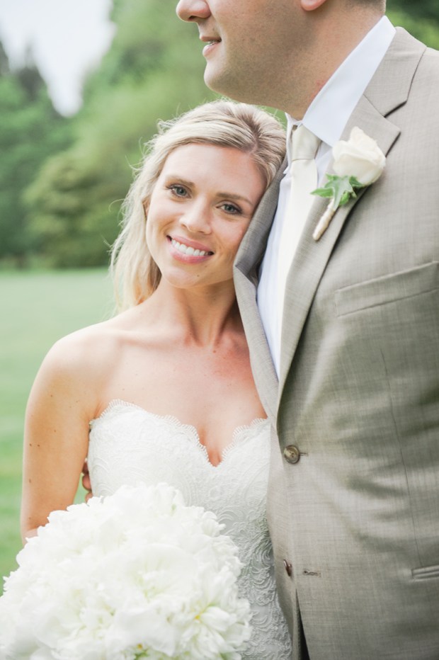 Summer Garden Wedding at a historic mansion in Bristol, RI on The Newport Bride