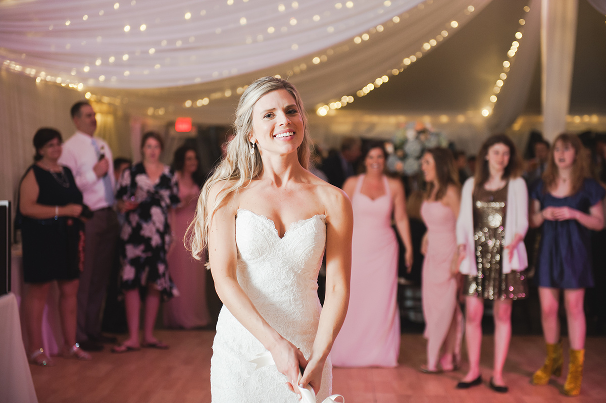 Summer Garden Wedding at a historic mansion in Bristol, RI on The Newport Bride