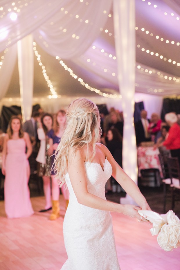 Summer Garden Wedding at a historic mansion in Bristol, RI on The Newport Bride