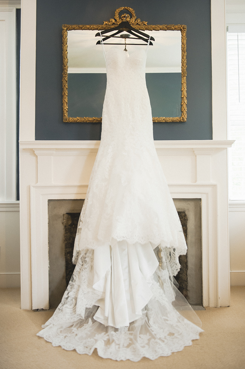 Summer Garden Wedding at a historic mansion in Bristol, RI on The Newport Bride